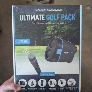 NEW Shot Scope Pro L2 Laser Rangefinder Ultimate Golf Pack Adaptive Slope Tech